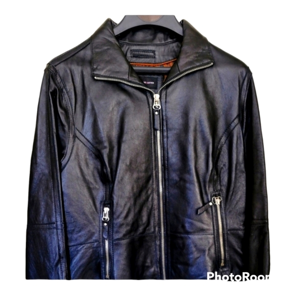 NWT Wilson's Black Leather Jacket - Picture 1 of 6